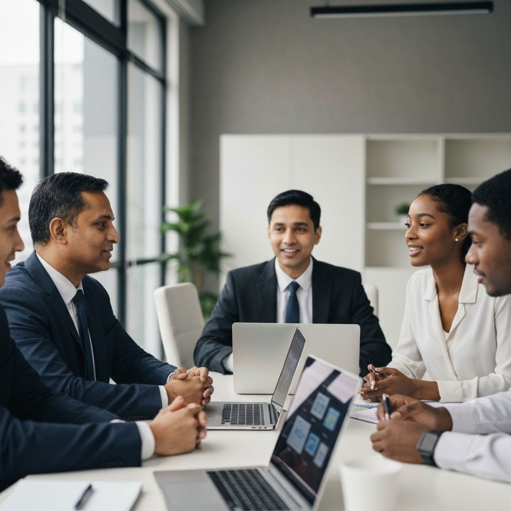 Professional cybersecurity consulting services meeting